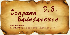 Dragana Badnjarević vizit kartica
